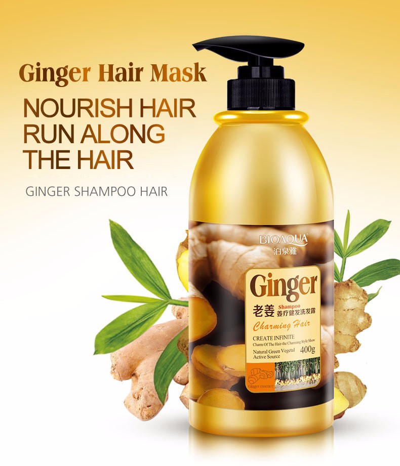 BIOAQUA Ginger Shampoo for Healthy Hair 400g - SHOPPE.LK