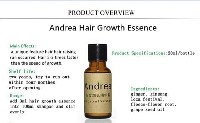 Argon Hair Oil - Andrea Hair Growth Essence 20ml - SHOPEE MALL | Sri Lanka