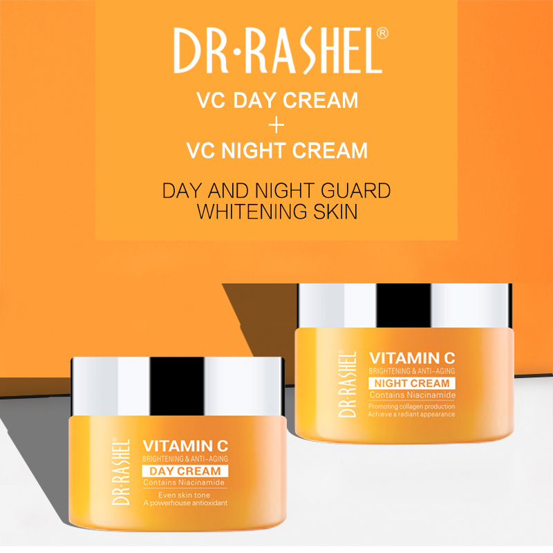 Vitamin C Day Cream - Dr Rashel Vitamin C Day Cream - Antioxidant Formula | Collagen Boost - SHOPEE MALL | Sri Lanka