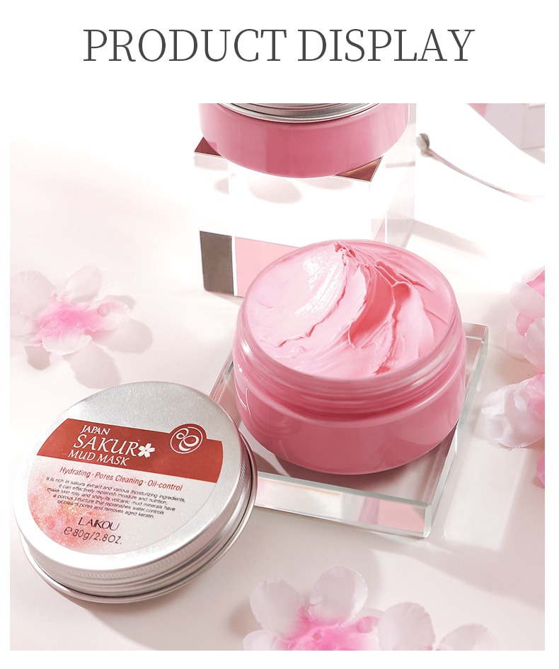 LAIKOU Japan Sakura Mud Mask 80g - SHOPPE.LK