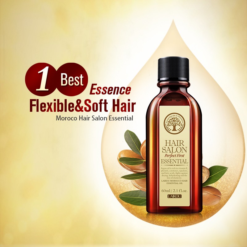 Argon Hair Oil - LAIKOU Moroccan Argon Hair Oil - 60ml - SHOPEE MALL | Sri Lanka