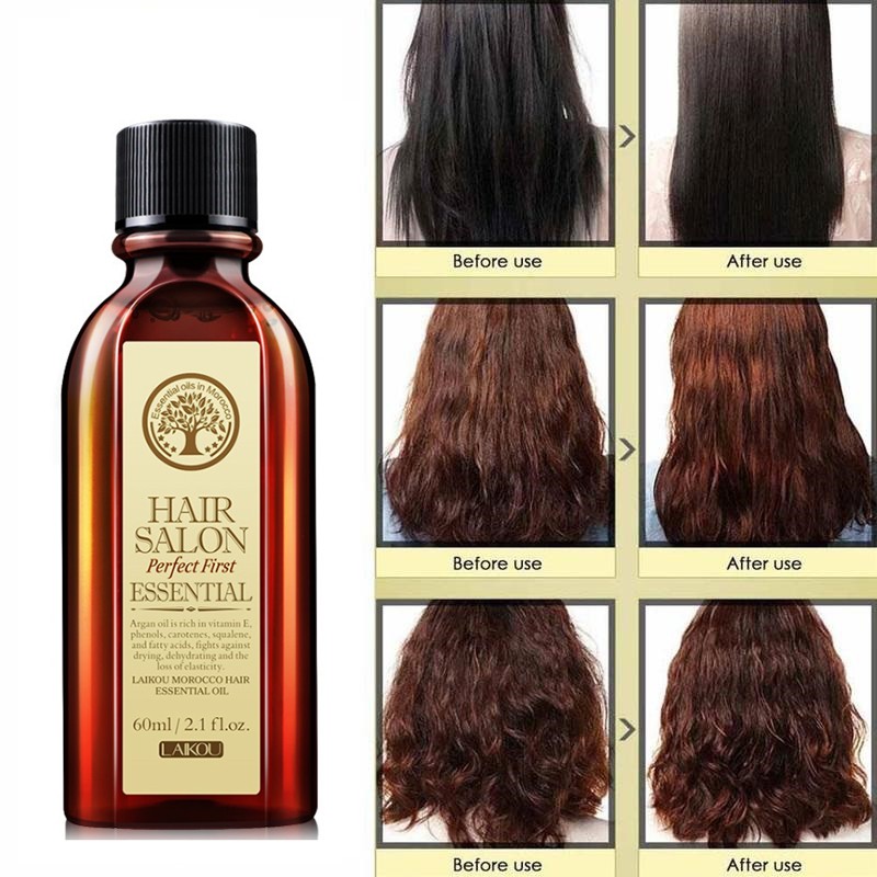 Rose Oil - LAIKOU Moroccan Argon Hair Oil - 60ml - SHOPEE MALL | Sri Lanka
