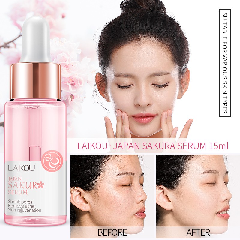 LAIKOU Japan Sakura Extract Serum for Radiant and Hydrated Skin - SHOPPE.LK