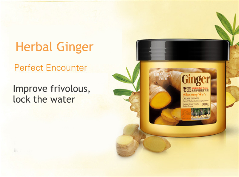 Argon Hair Oil - BIOAQUA Ginger Hair Mask Hair Repair Treatment - SHOPEE MALL | Sri Lanka