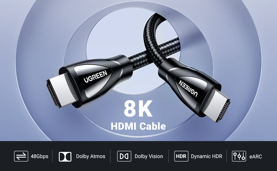 Micro HDMI to HDMI 4K - UGREEN 8K HDMI 2.1 Cable 3M - Ultra HD 48Gbps High-Speed Transmission - SHOPEE MALL | Sri Lanka