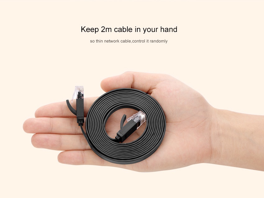 Cat 7 Ethernet Cable - UGREEN CAT 6 Ethernet Cable RJ45 Flat Cord 3M - High-Speed Network Cable - SHOPEE MALL | Sri Lanka