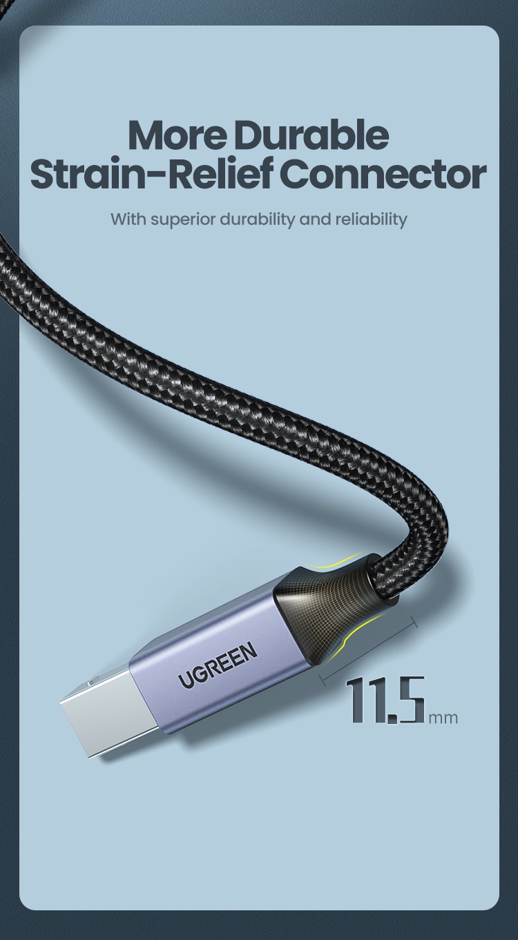 Printer Cable - UGREEN USB-C to USB Type B 2.0 Printer Cable 1M - SHOPEE MALL | Sri Lanka