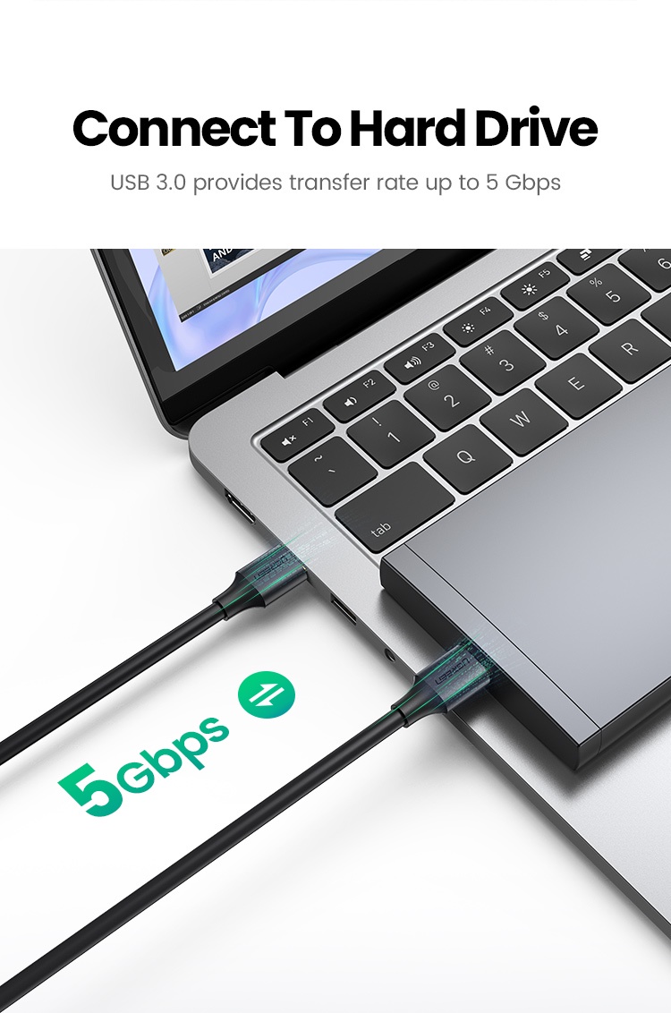 MALE TO MALE CABLE - UGREEN USB 3.0 Type A Male to Male Cable Cord for Printers, Modems, Cameras - 1M - SHOPEE MALL | Sri Lanka
