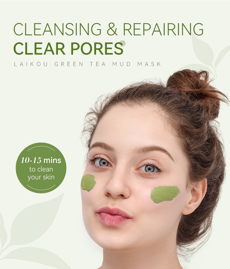 Acne Removal Facial Mask - Green Tea Mud Mask for Deep Cleansing and Skincare - SHOPEE MALL | Sri Lanka