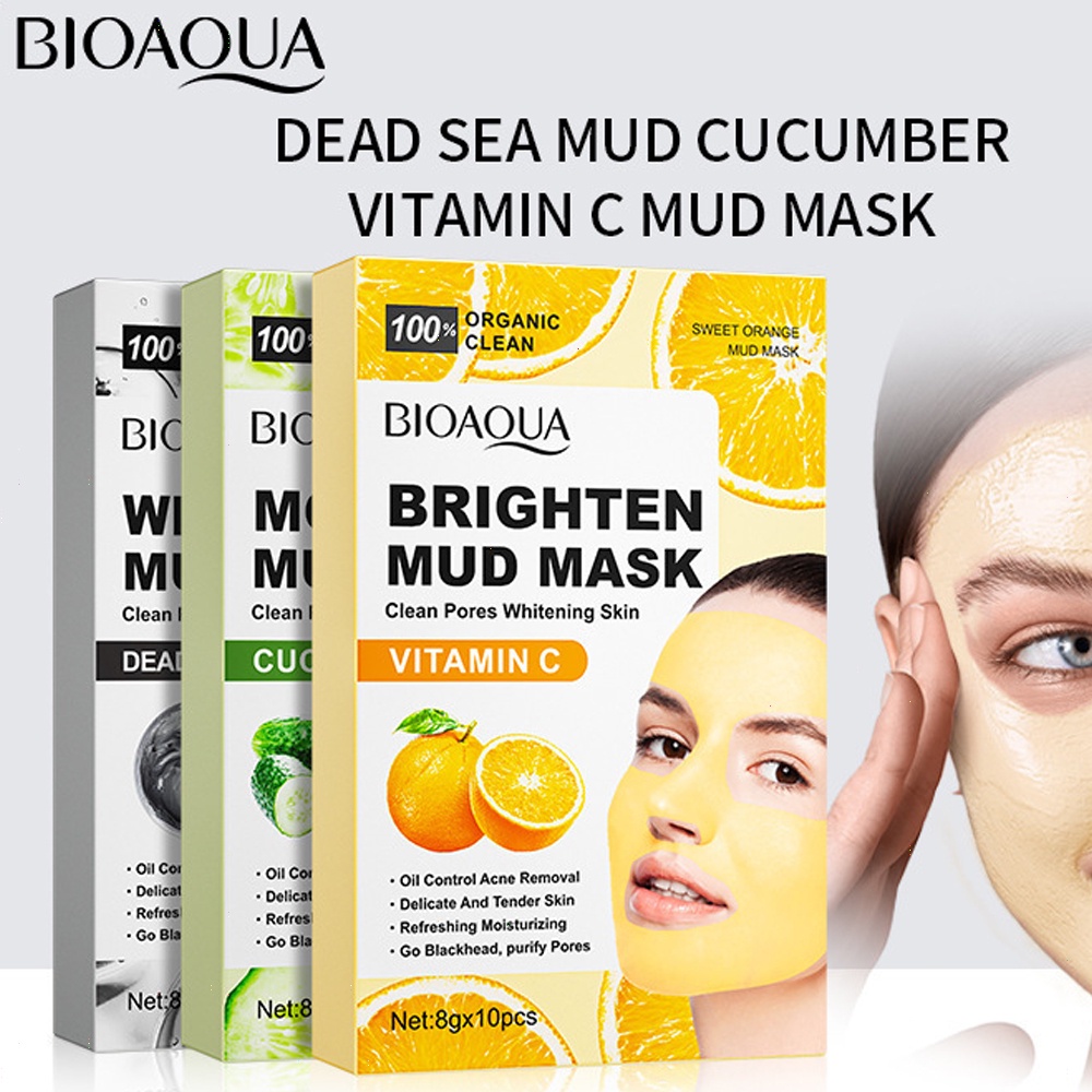 Acne Removal Facial Mask - Bioaqua Deep Cleansing Mud Mask for Clear and Refreshed Skin - SHOPEE MALL | Sri Lanka