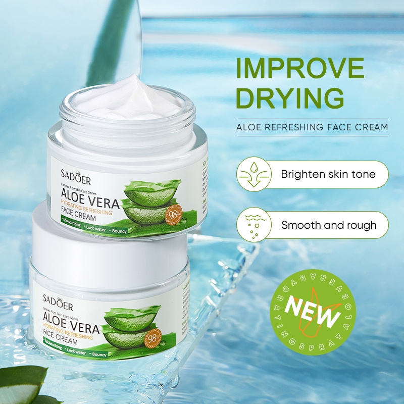 SADOER Aloe Vera Hydrating Face Cream - 50g - SHOPPE.LK