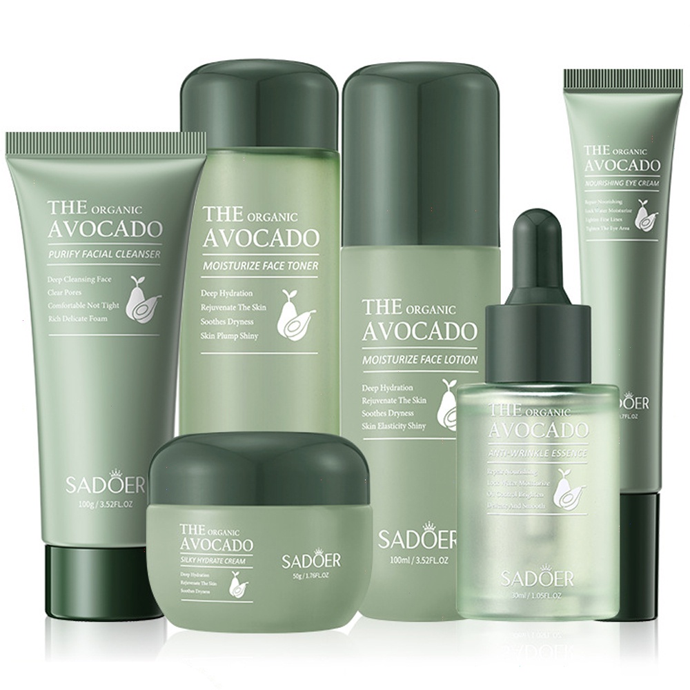 Collagen Face Toner - SADOER Organic Avocado Facial Cleanser for Hydrated Skin - 100g - SHOPEE MALL | Sri Lanka